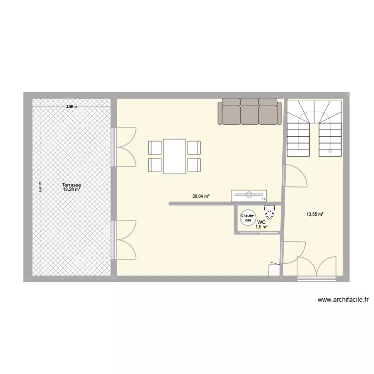 VAYRES 2026 AMELIORATIONS. Plan de 12 et 128 m² VAYRES 2026 AMELIORATIONS. Plan de 12 et 128 m²