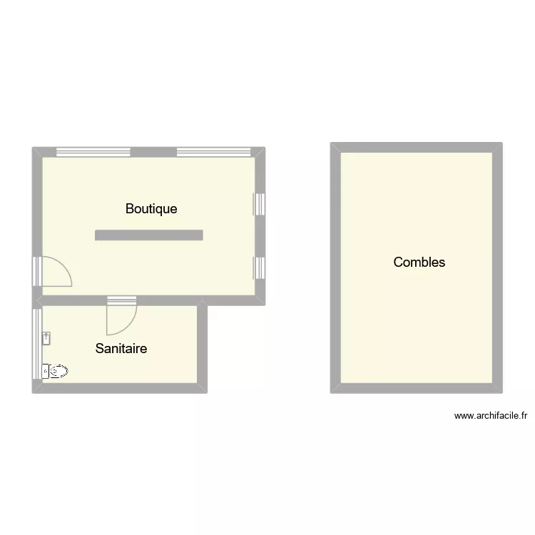 transaxia. Plan de 3 Pièces et 55 m²
