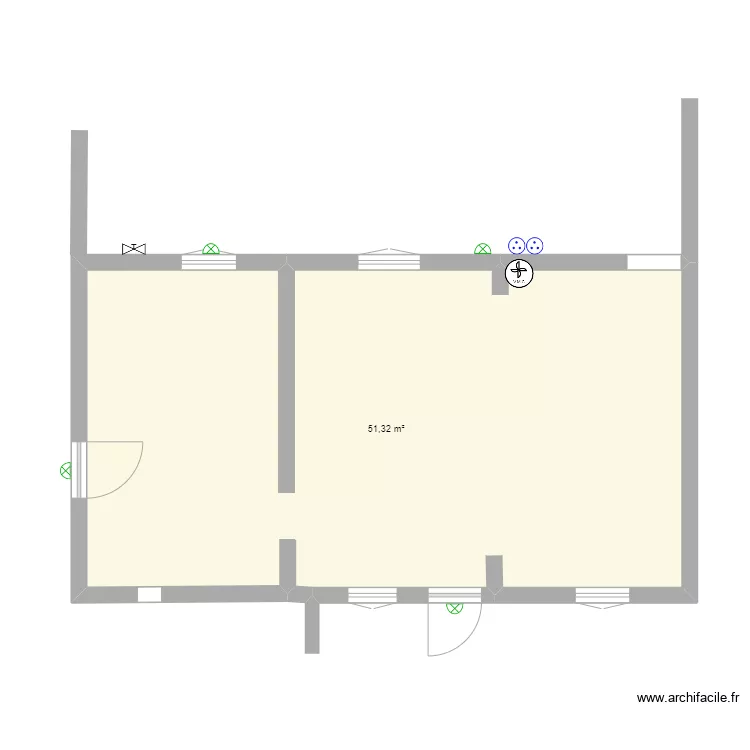 ext&eacute;rieur neuvial. Plan de 