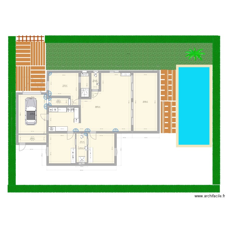 maison 2024 etage. Plan de 9 pièces et 156 m2