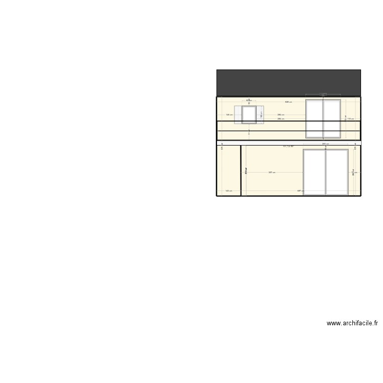 Façade SSE. Plan de 0 pièce et 0 m2