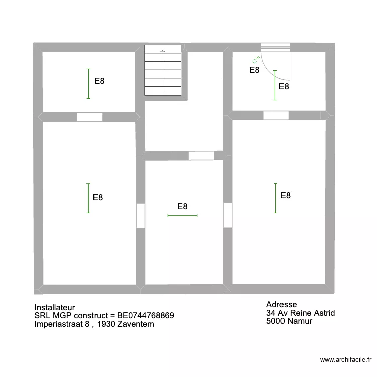 reine astrid vide ventile '. Plan de 
