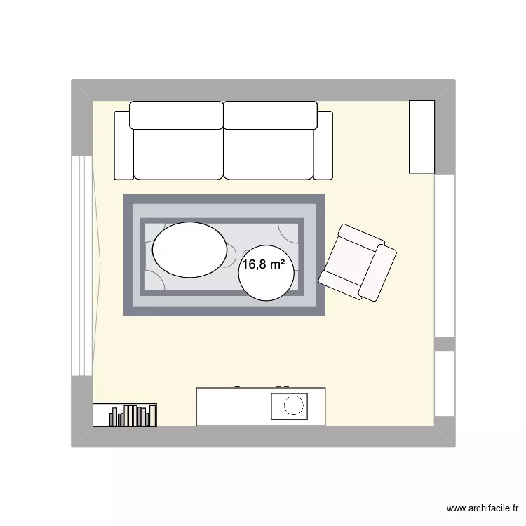 salon raffet. Plan de 