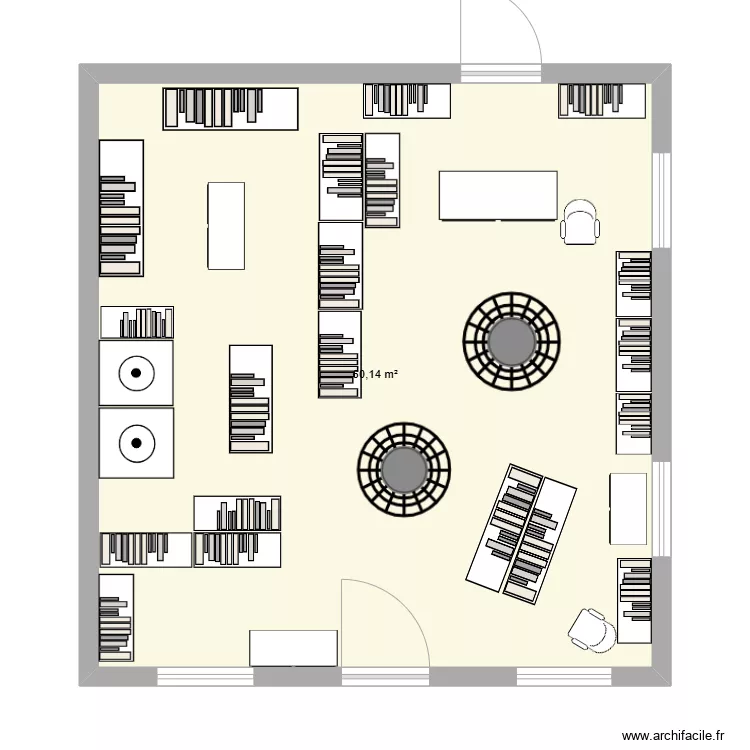 magasin Christiane. Plan de 
