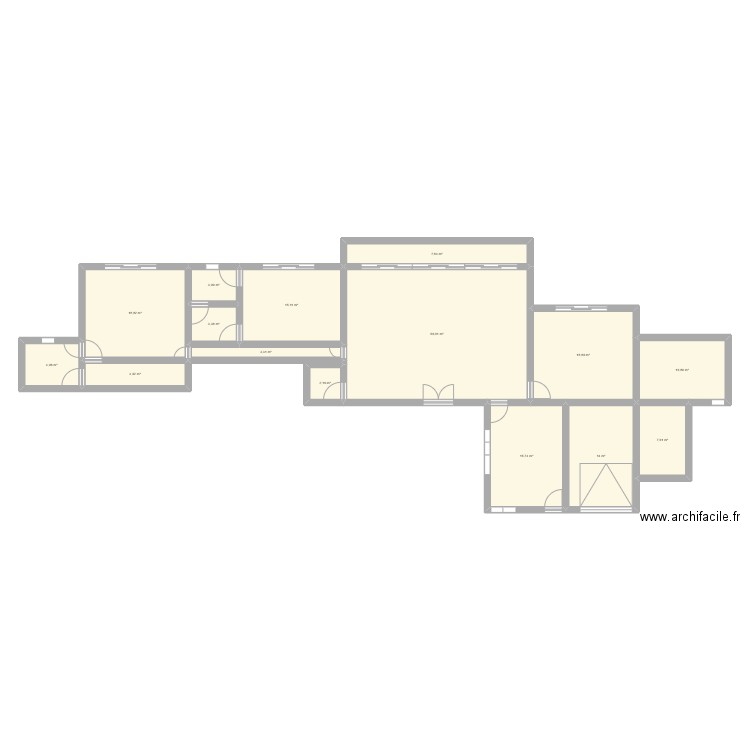 matmata. Plan de 15 pièces et 180 m2