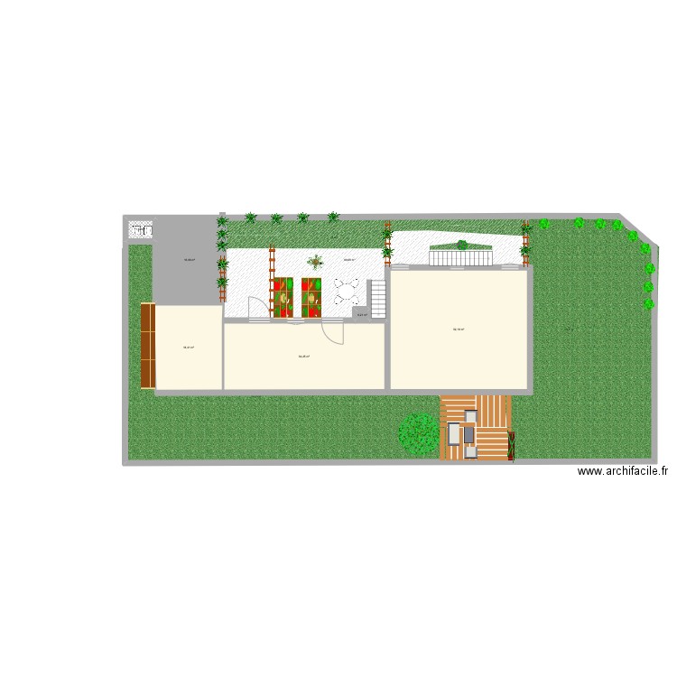 Jardin. Plan de 0 pièce et 0 m2