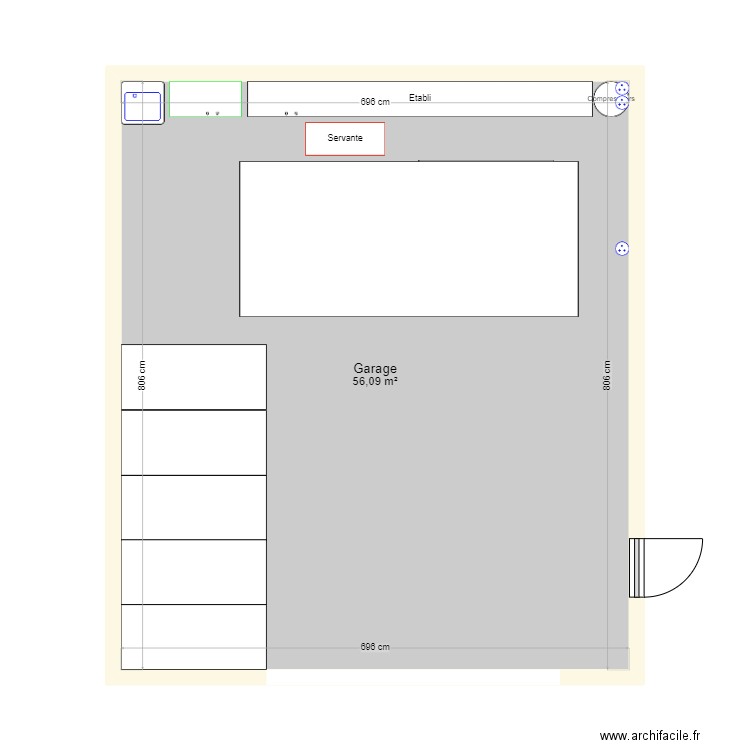 Aménagement garage V2. Plan de 0 pièce et 0 m2