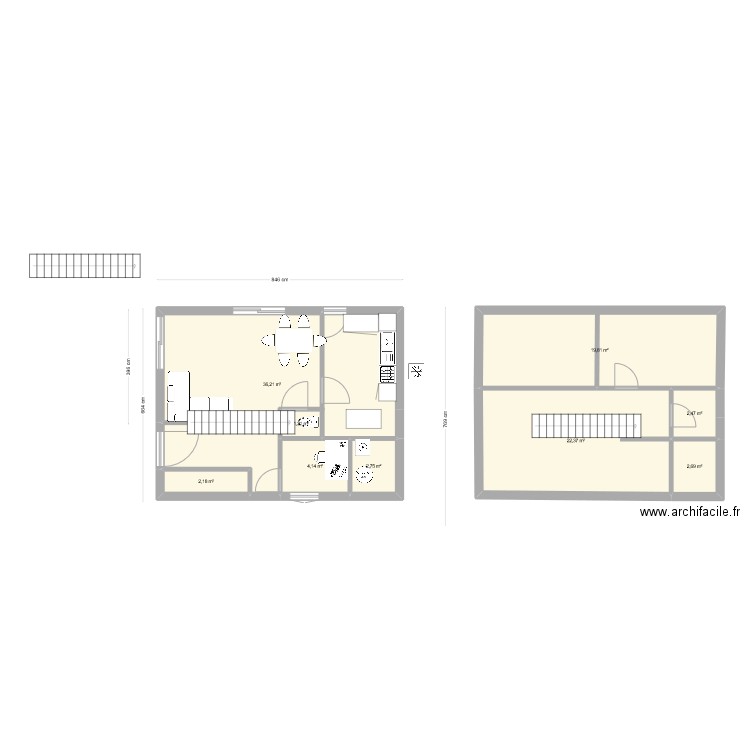 08.09 arche. Plan de 9 pièces et 94 m2