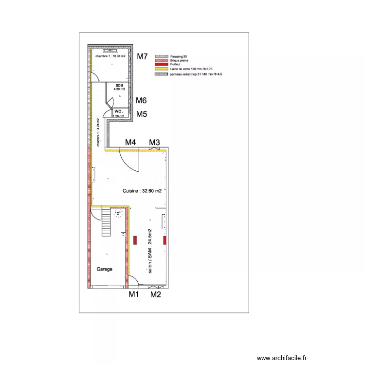 plan Bousaber rdc. Plan de 