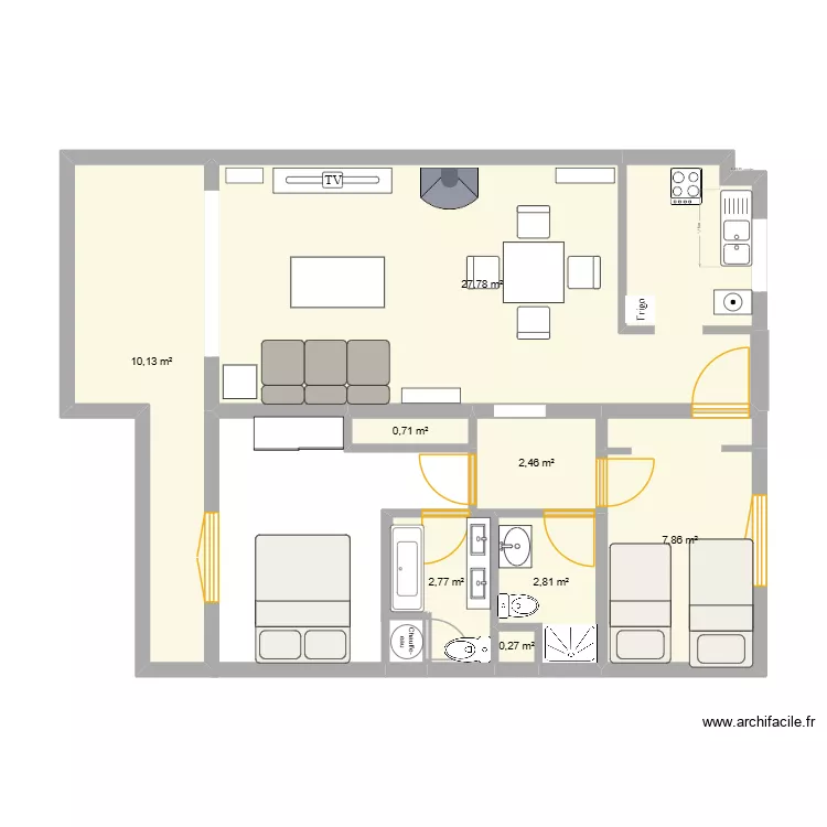 Plan Sant Elm 2. Plan de 8 et 55 m² Plan Sant Elm 2. Plan de 8 et 55 m²