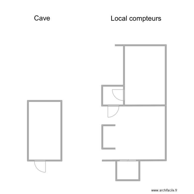 Ghenadii Evere cave. Plan de 3 pièces et 24 m2