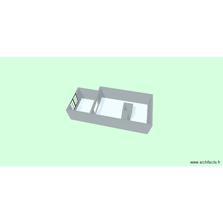 plan 2. Plan de 3 pièces et 60 m2