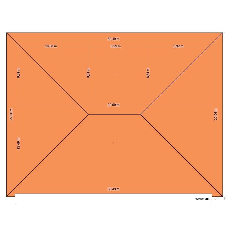 construction. Plan de 4 pièces et 635 m2