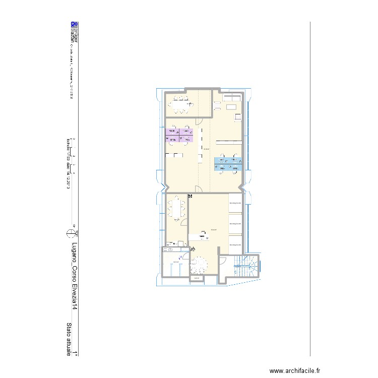 Rénovation Lugano - Option 4. Plan de 7 pièces et 194 m2