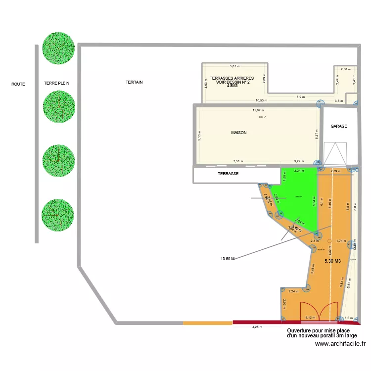 Maison de Winter ALLEES FACADE devis unib&eacute;ton. Plan de 