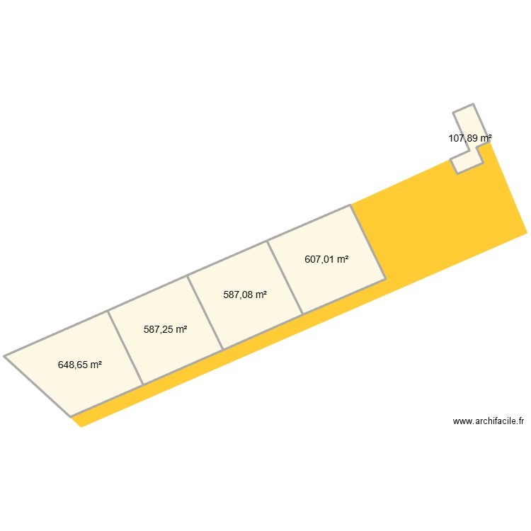 mauro 2. Plan de 5 pièces et 2538 m2