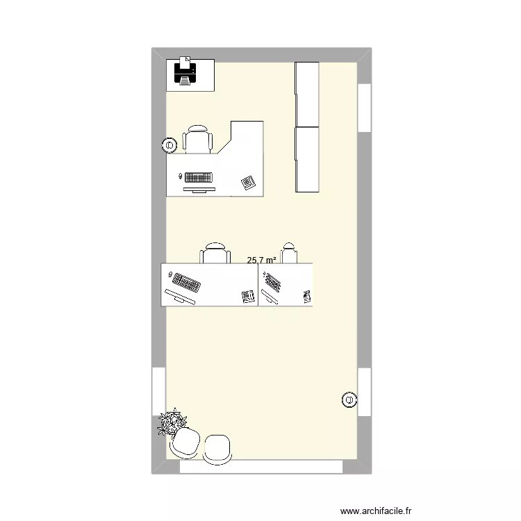 accueil. Plan de 1 et 26 m² accueil. Plan de 1 et 26 m²