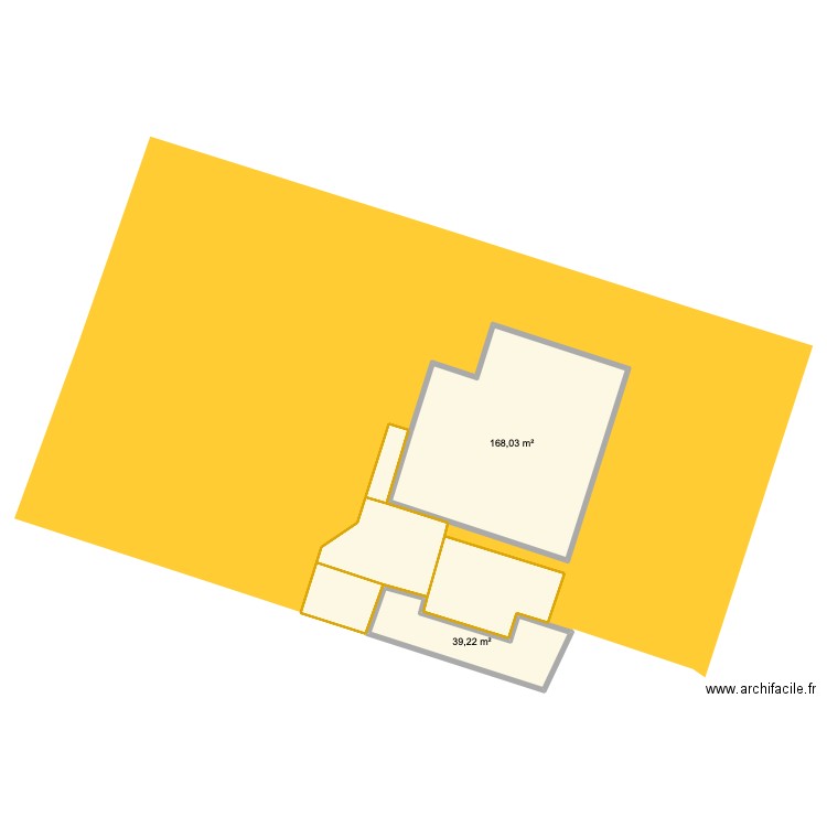 clair. Plan de 6 pièces et 315 m2
