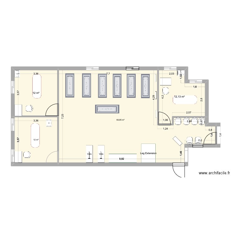Cab Alex 1. Plan de 4 pièces et 103 m2