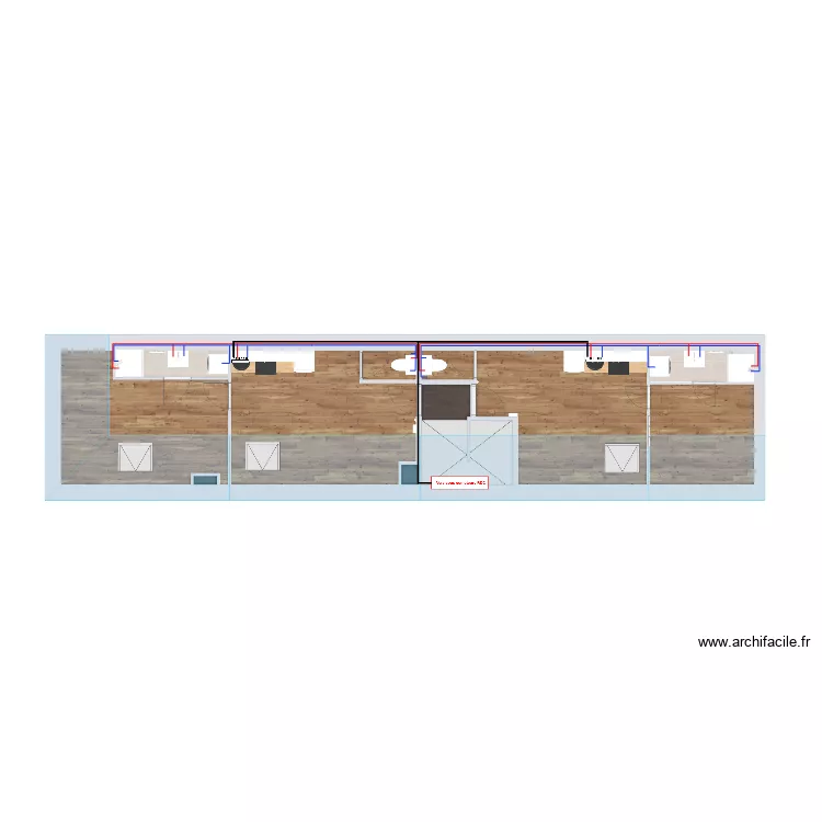 Plomberie R+2 Tarbes. Plan de 