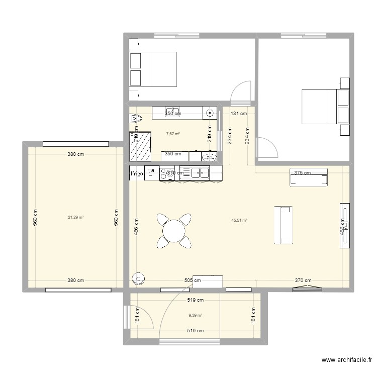 camp. Plan de 0 pièce et 0 m2