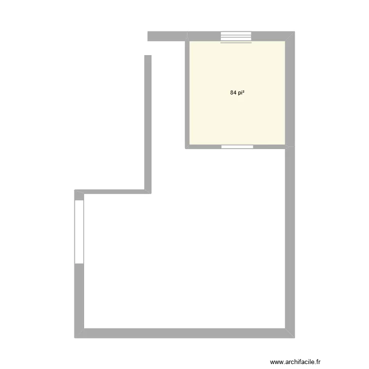 RdC Ste-Luce. Plan de 1  et 8 m²
