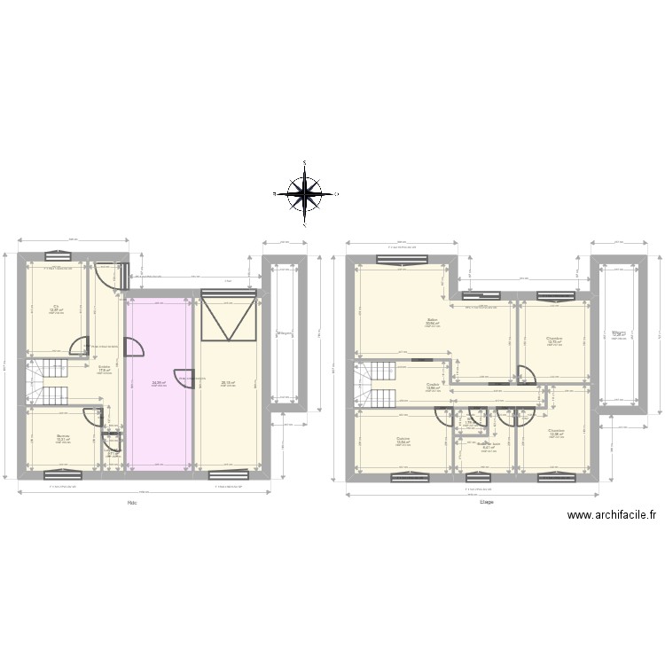 ML24000383 TUAILLON. Plan de 15 pièces et 205 m2