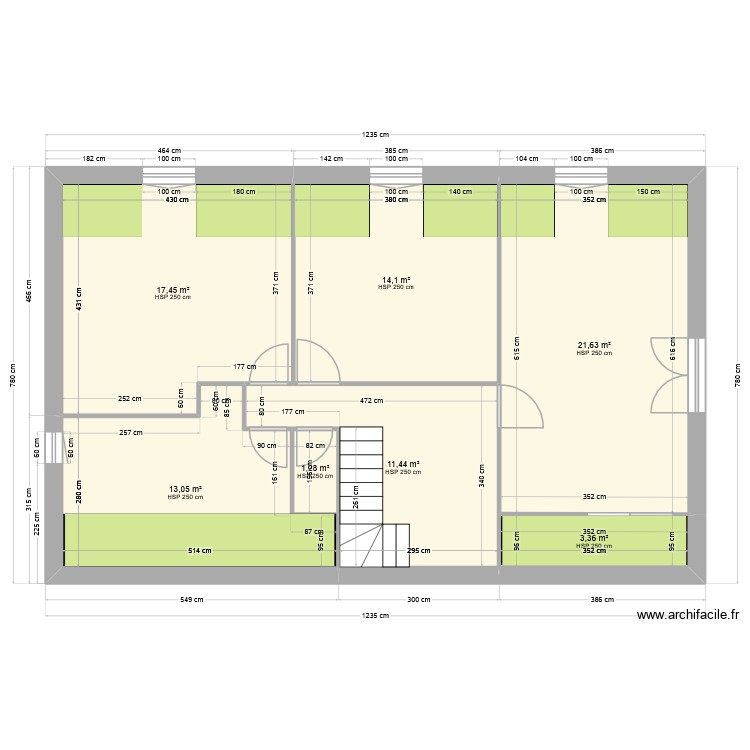 &eacute;tage1. Plan de 0 pièce et 0 m2