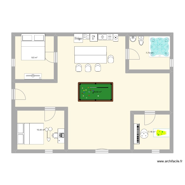 maison. Plan de 0 pièce et 0 m2