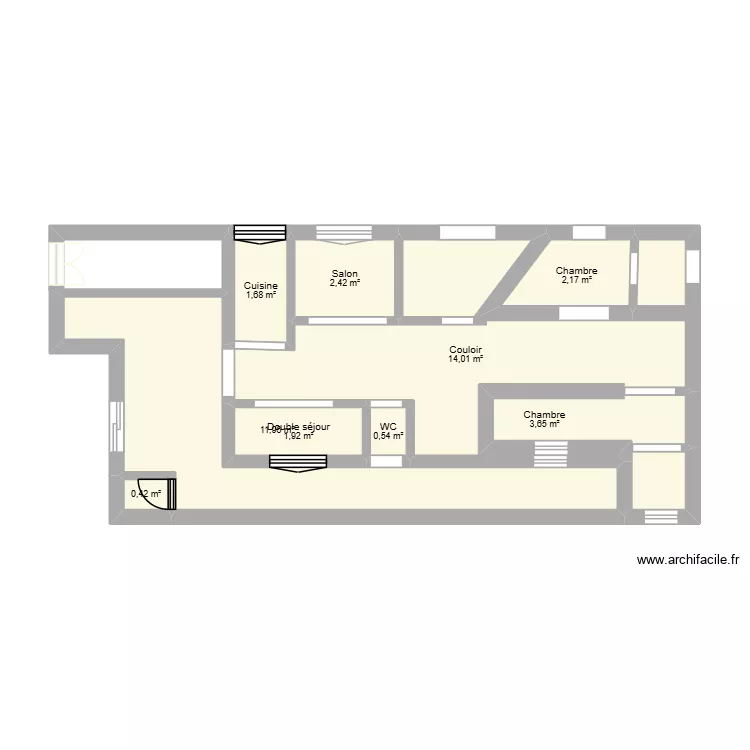 mayaaaaaa. Plan de 9  et 39 m²