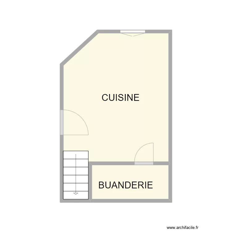 VAUVERT RDC 1. Plan de 2 et 17 m² VAUVERT RDC 1. Plan de 2 et 17 m²