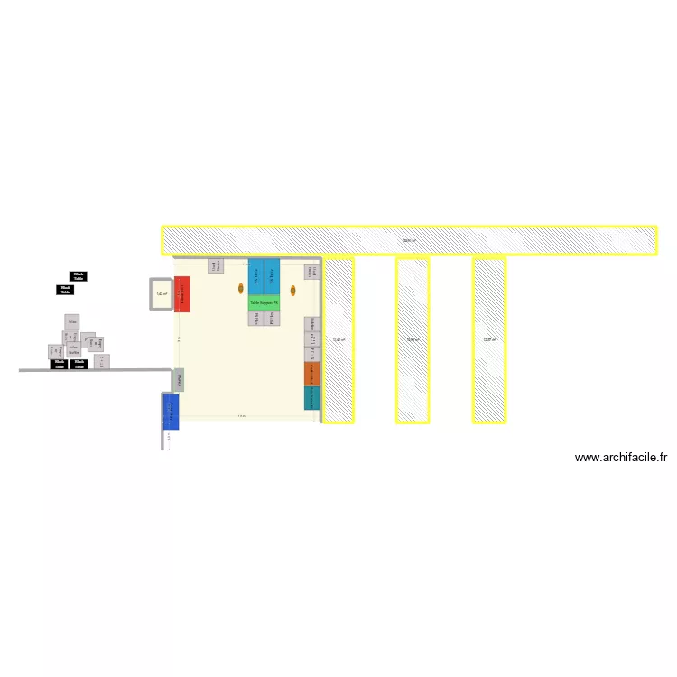 induction new. Plan de 6  et 131 m²