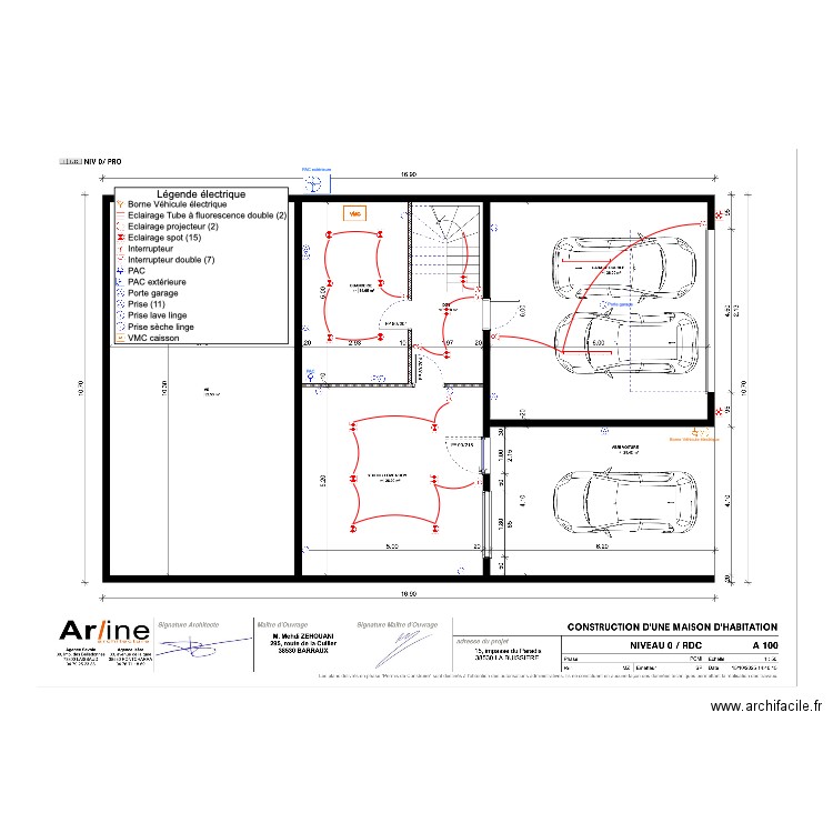 ZEHOUANI RDC. Plan de 0 pièce et 0 m2