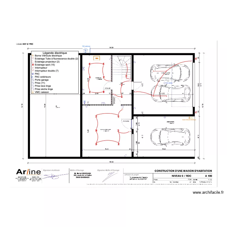 ZEHOUANI RDC. Plan de 