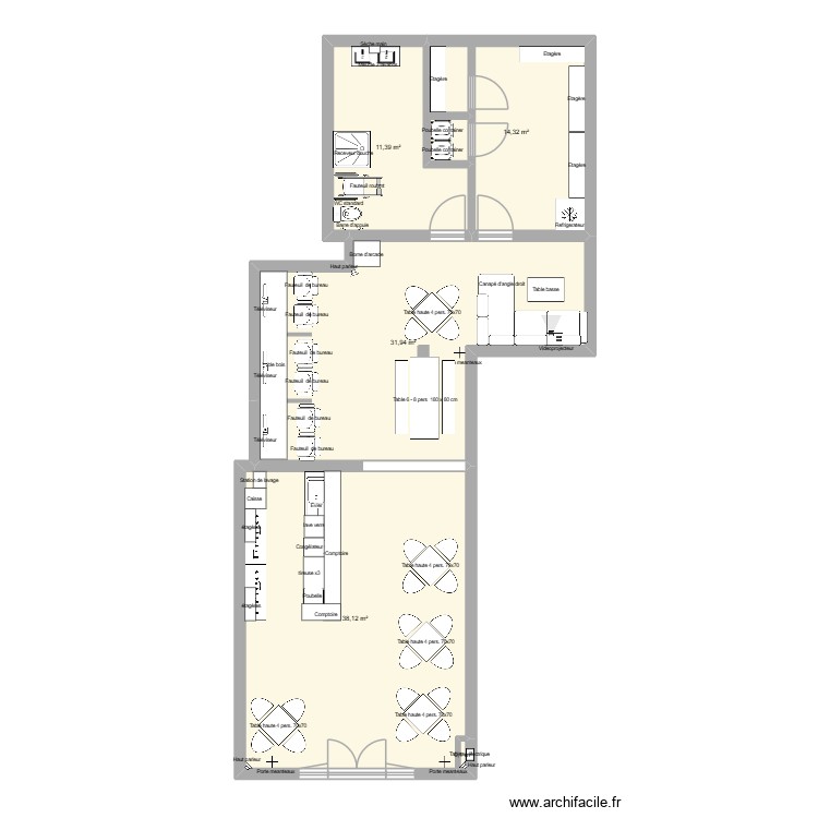 IUT - bar. Plan de 0 pièce et 0 m2