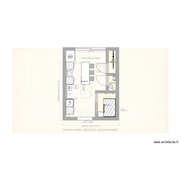 Cuisine - sdd. Plan de 0 pièce et 0 m2