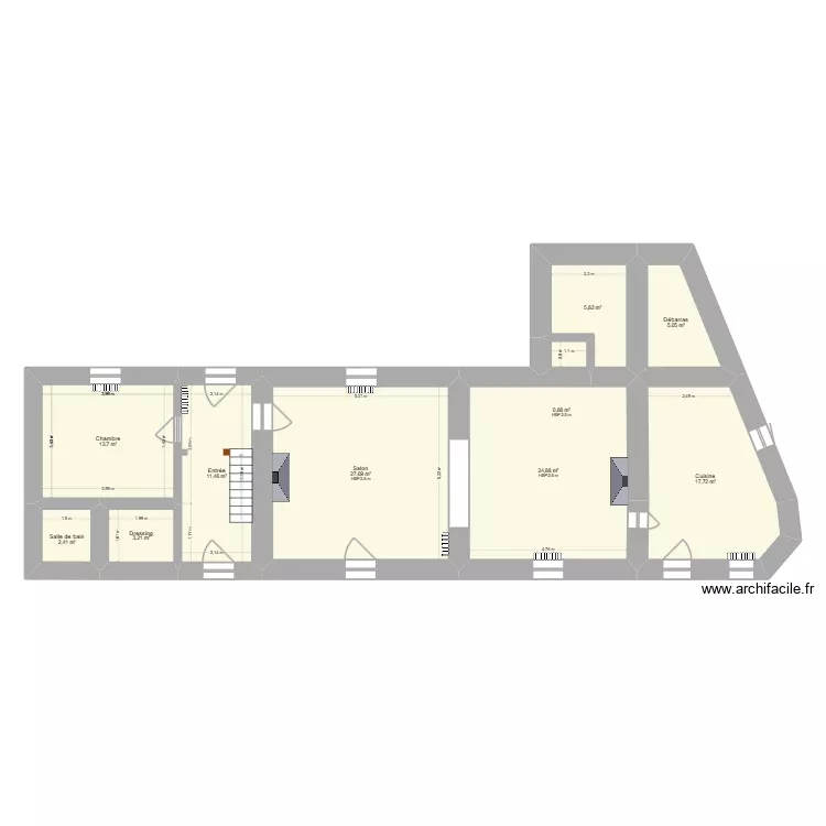 BODIN Julien. Plan de 10  et 113 m²