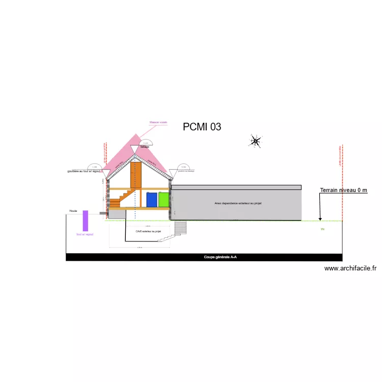 VUE COTE GAUCHE AVEC VU INTERNE 9. Plan de 