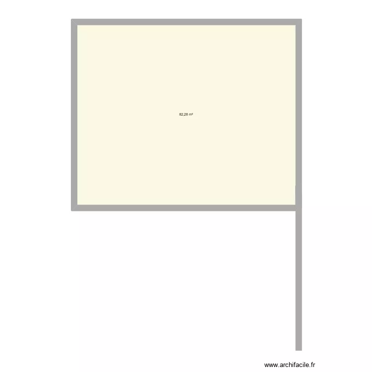 3D fa&ccedil;ade projet&eacute;e. Plan de 4  et 336 m²