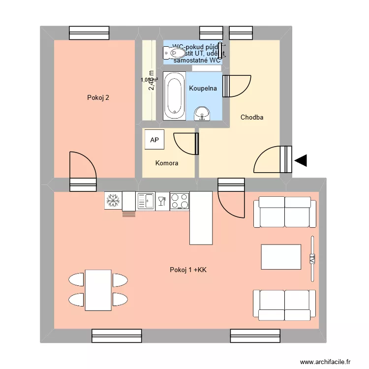 Al&scaron;ova 191 byt 4 HA. Plan de 11  et 181 m²