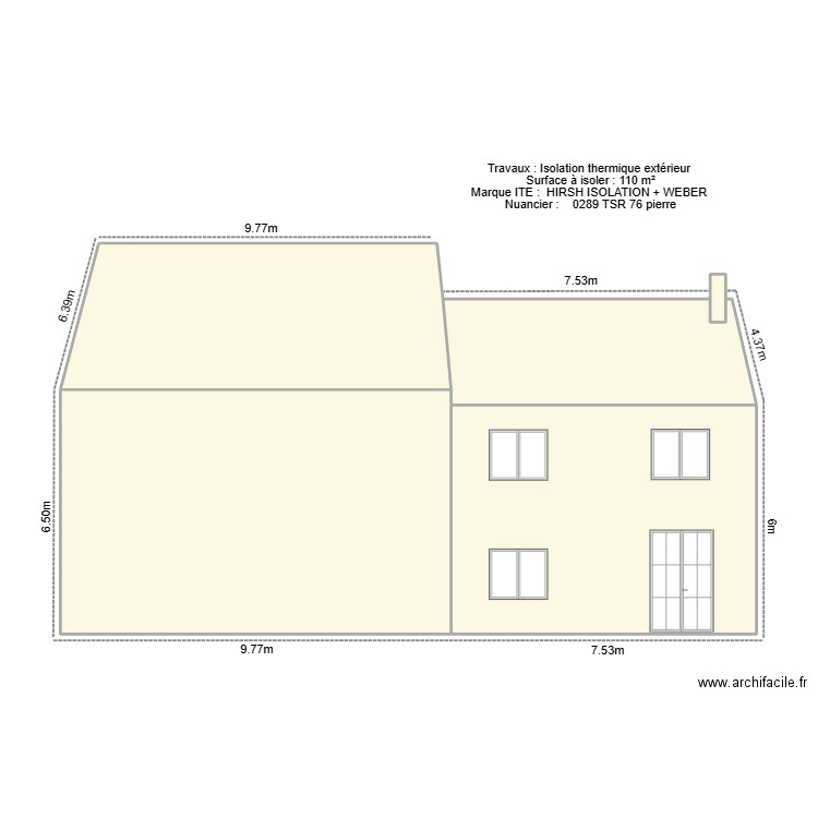 Cadier Jerome - ITE. Plan de 5 pièces et 158 m2