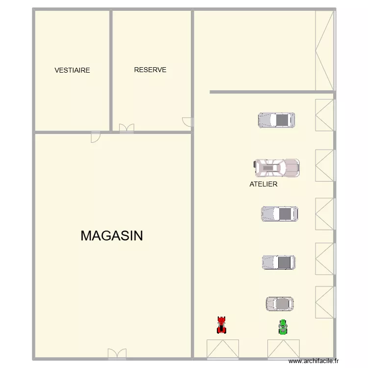 garage norauto. Plan de 
