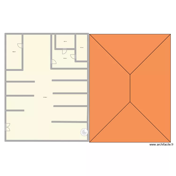 khadispal mon zeub. Plan de 5 pièces et 274 m²