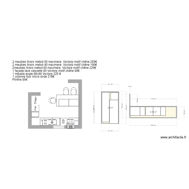cuisine  ikea. Plan de 