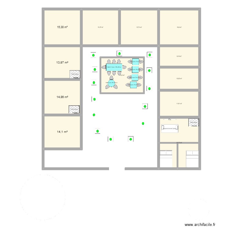 Mon Plan 2. Plan de 12 pièces et 178 m2