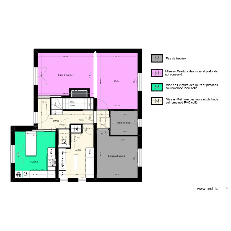 BONNET PASSENANS PROJET LAURA. Plan de 15 pièces et 81 m2