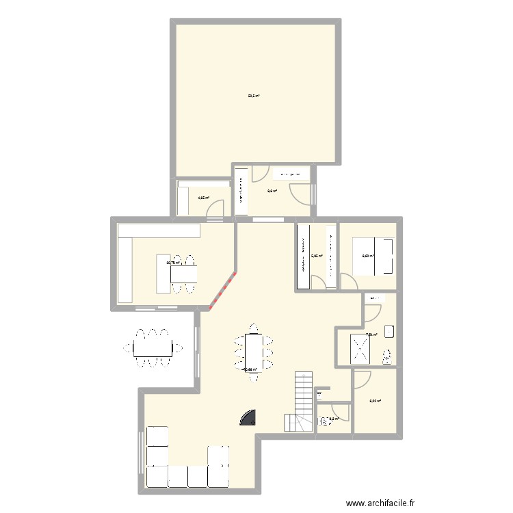 plan2. Plan de 10 pièces et 186 m2
