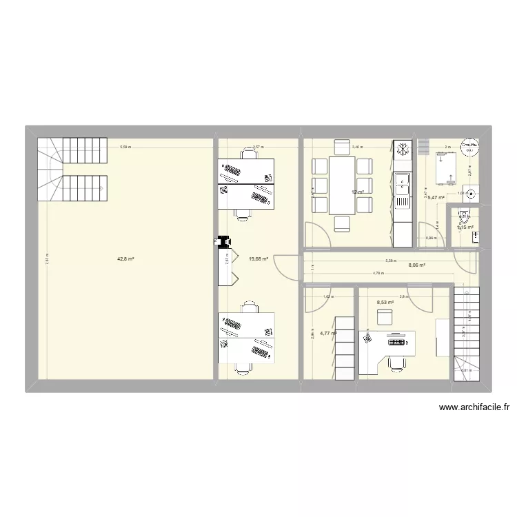 Mozaïk +1. Plan de 8 et 102 m² Mozaïk +1. Plan de 8 et 102 m²