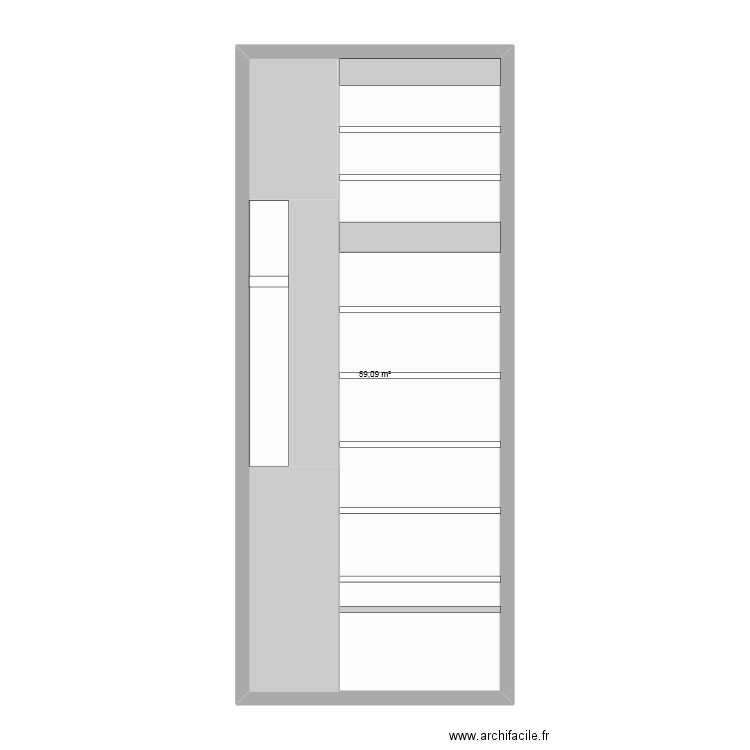 RANCH BEL AIR. Plan de 1 pièce et 59 m2