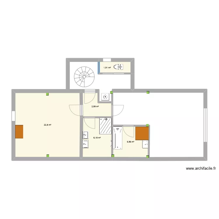 combles V6 cotation jonathan. Plan de 